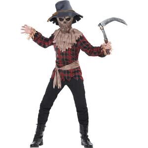 New California Costume - Harvest Of Horror Scarecrow Boys Halloween Costume sz L